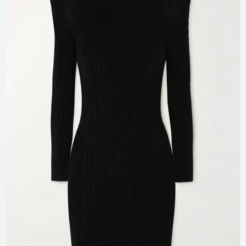 Balenciaga Black Off-the-Shoulder Dolman Sleeve Dress size xs - Picture 5 of 15